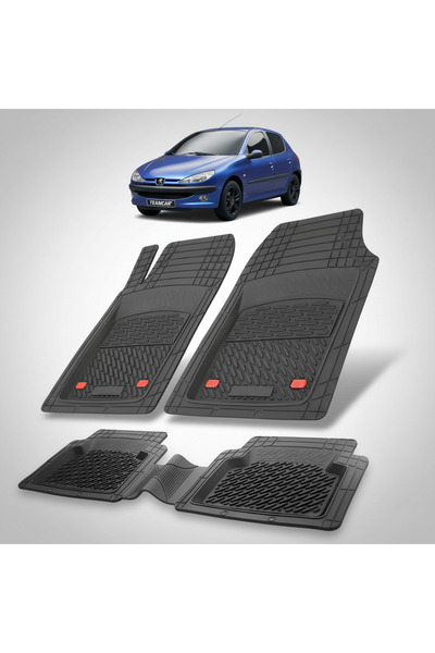 TEAMCAR Συμβατά πατάκια δαπέδου Tavita για Peugeot 206 Hatchback (5θυρο-1998-...