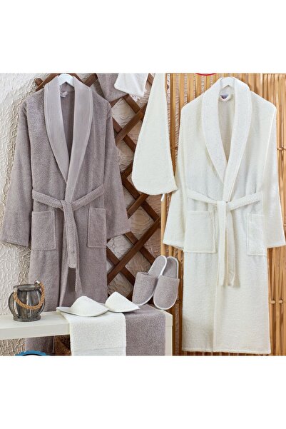 alzawia Turkish bathrobe set, 11 pieces 🇹🇷 with a modern design and decorat...