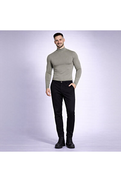 Asimetrix Store Men's black tapered pants