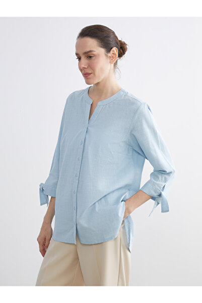 LC Waikiki قميص نسائي بمقاسات كبيرة مكشوف الكتفين