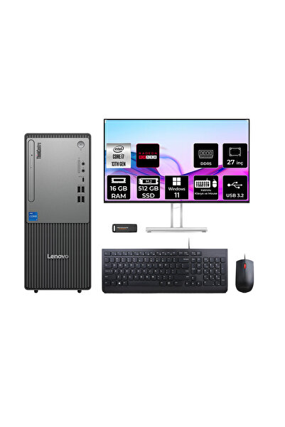LENOVO ThinkCentre Neo 50T G5 i7 13700 16GB 512GB SSD RX550/4GB W11H Masaüstü...