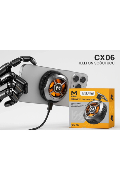 Çerçi Teknoloji CX06 15W Manyetik + Klipsli Telefon Soğutucu | Yarı İletken F...