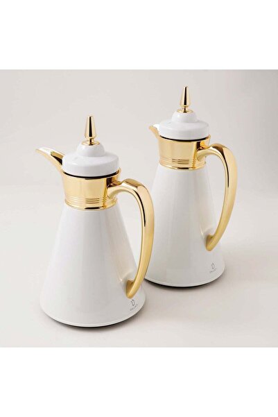 Generic Dallaty 2pcs steel vacuum flask set, white