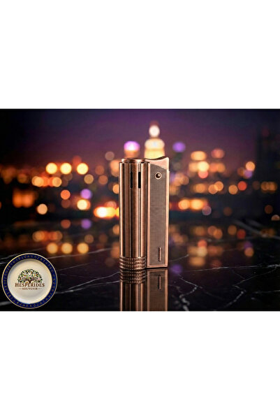 hesperides Vintage Tasarım Metal Çakmak-Bronz Renkli