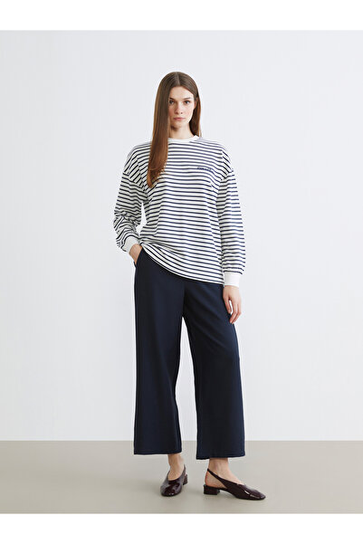 LC Waikiki Elastic Waist Wide Leg Women's Trousers