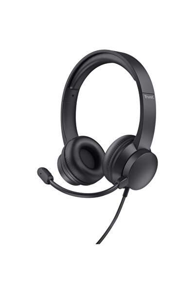 Trust TR-25087, Headset, Wired, Negru