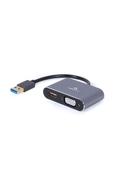 Gembird ADAPTOR video GEMBIRD, adaptor USB 3.0 Type-A (T) la HDMI (M) + VGA (...