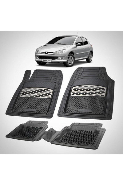 TEAMCAR Covorașe de cauciuc compatibile cu Peugeot 206 (facelift cu 5 uși) 20...