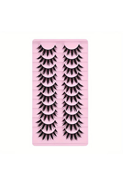 Choice Other 10 pairs of false eyelashes, thick eyelash extensions, reusable ...