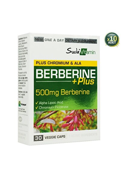 Suda Vitamin Berberine Plus 30 Kapsül 10 Adet