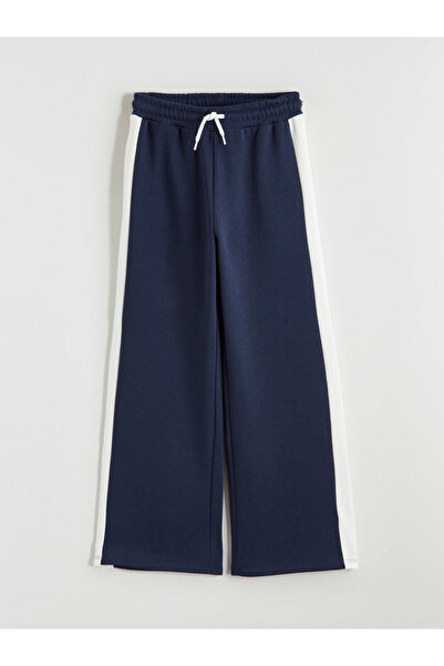 LC Waikiki بنطلون رياضي واسع الساقين للبنات مع حزام خصر مطاطي