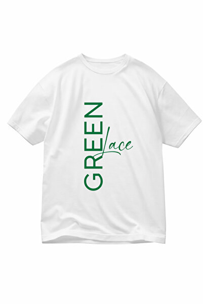 LORVEX T-Shirt Oversize Unisex 100% Cotton Comfortable Fit Green Printed T-Shirt