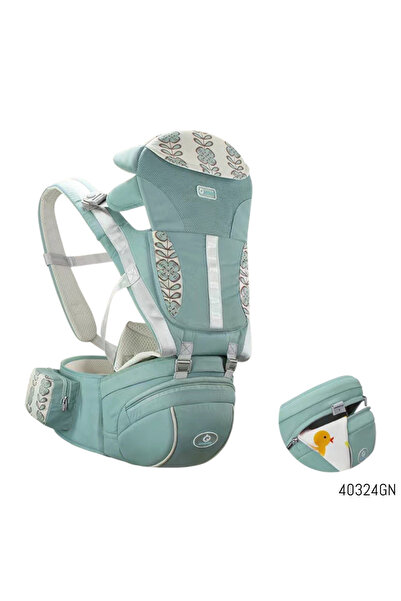 GHEMOTOC Marsupiu cu suport reglabil,din bumbac, cu 6 poziții de transport, d...