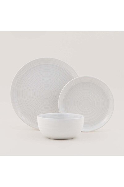 Generic La Mesa 12pcs stoneware dinner set, white
