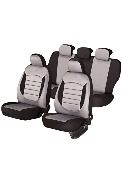 SMARTIC Smartic® car seat cover set, Urban, 11 pieces, airbag compatible, 3 l...