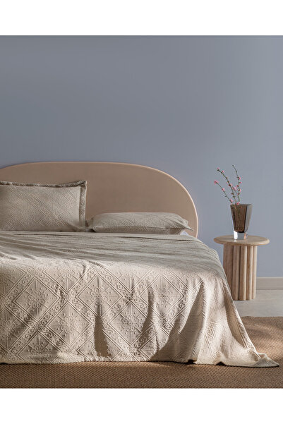 Madame Coco غطاء سرير مارجولاينا فردي 100% قطن - بيج