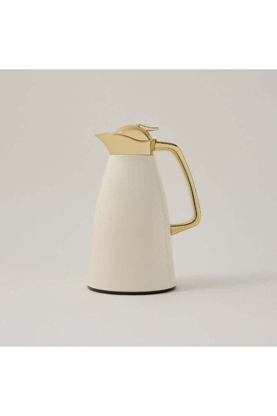 Generic ترمس دالاتي من الكروم والبيج سعة 1 لتر