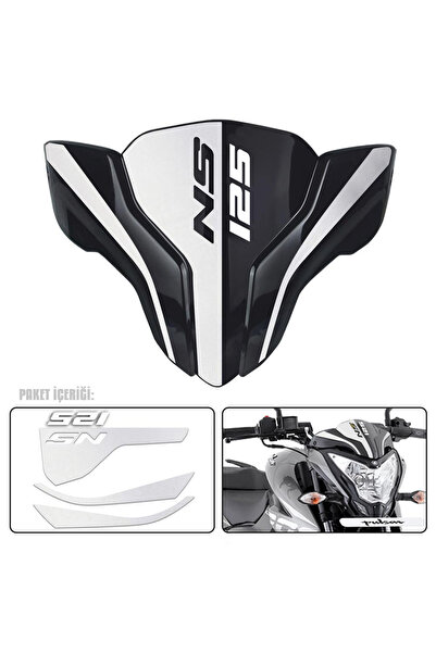 Redline Grafik Pulsar Ns 125 Ön Cam Sticker Reflektif Beyaz 125 ns