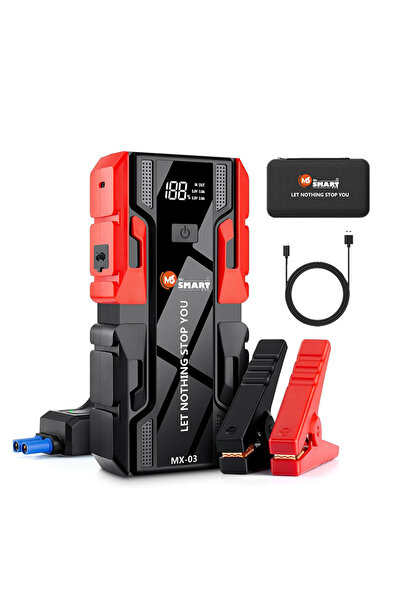 MR.SMART F.T.C Jump Starter, 10000mAh, 12V Battery Booster with LED Light, Ty...
