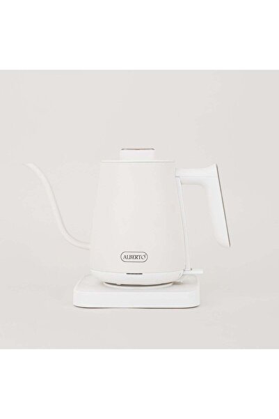 Generic Alberto stainless steel electric kettle, creamy 1L