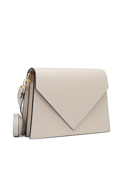 Posete Fagaras Gabrielle Leather Purse - Beige, Casual Bag Made of Genuine Le...