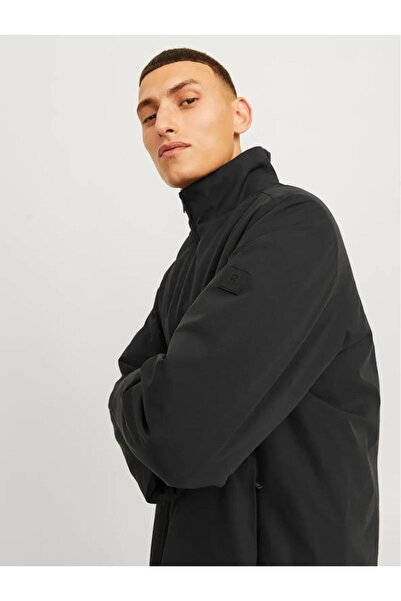 Jack & Jones معطف رجالي من جاك آند جونز بتصميم ياقة عالية