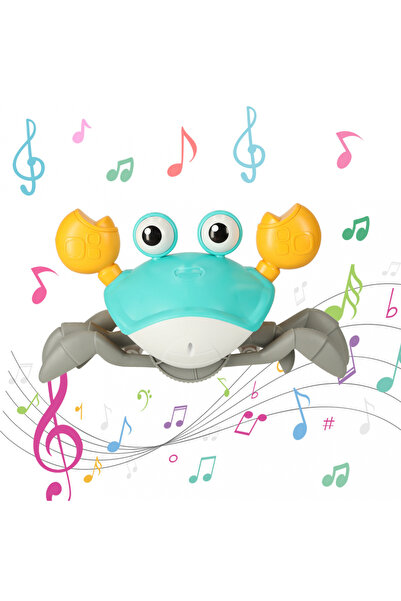 Ikonka Jucarie interactiva pentru copii Green Crab, dimensiune 24 x 12.5 x 10...