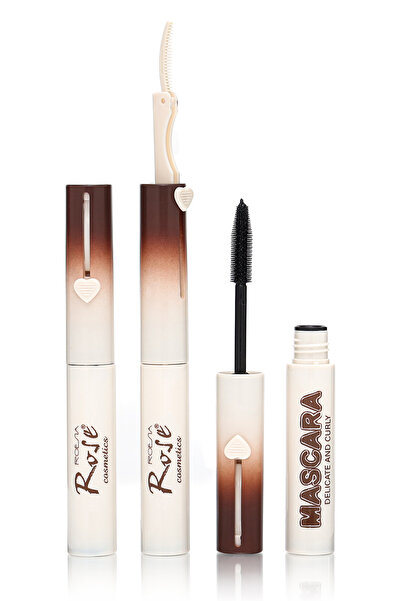 Roesıa Rose Cosmetics Rose 2IN1 Fırçalı Curl Maskara