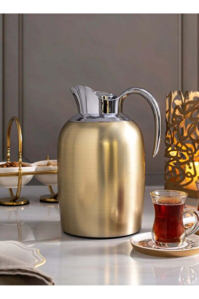 Generic Dallaty steel vacuum flask matt gold 1.3L