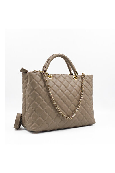 Posete Fagaras Georgie Leather Purse - Cream, Casual Bag Made of Genuine Leat...