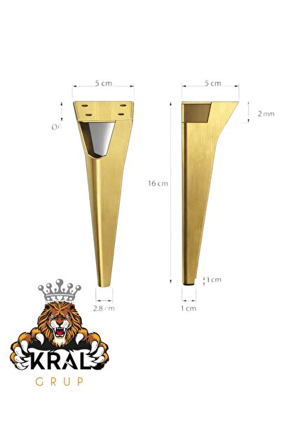 KRAL GRUP HIRDAVAT Demir Mobilya Ayağı, 16cm, Kanepe, Sehpa Tv Ünitesi Koltuk...
