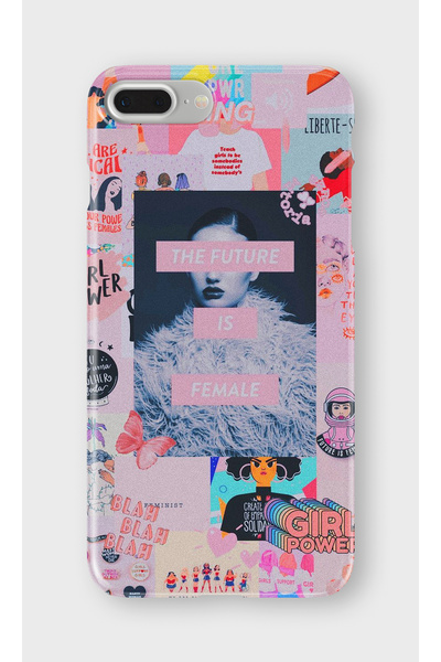 lelia حافظة هاتف شفافة مطبوعة متوافقة مع آيفون 7 بلس |   مجموعة كوين مود فام:...