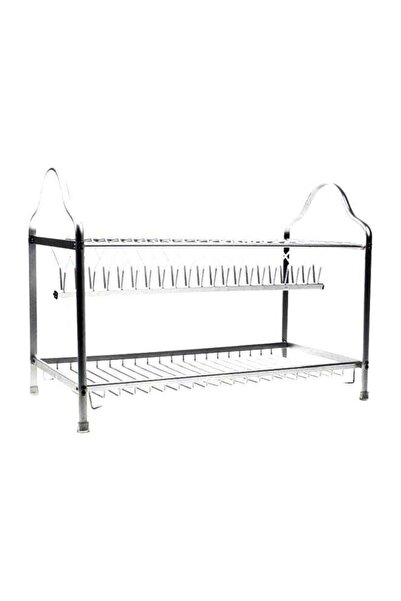 Generic ALBERTO 2-Layer Dish Rack Silver 55cm