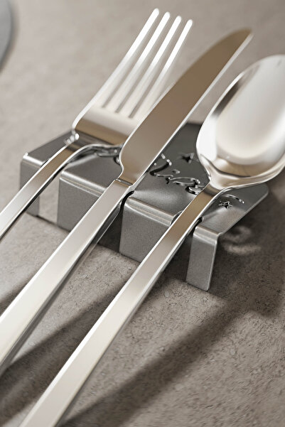 iwa concept 6-Piece Ramadan Kerim Metal Cutlery Holder - Metal Tableware Ifta...