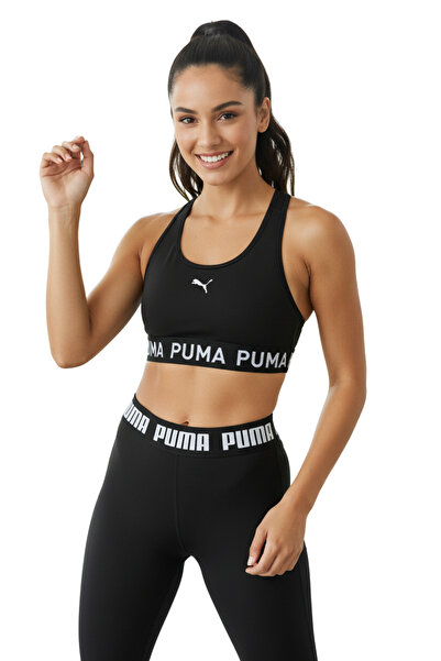 Puma 4Keeps Elastic Kadın Siyah Sporcu Sütyeni 52696201