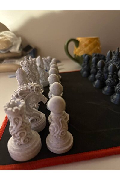 FEK Design İşlemeli Kraliyet Satranç Taşı Seti