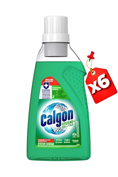 Calgon Gel detartrant 4 în 1 pentru mașina de spălat, 750 ml, verde x6