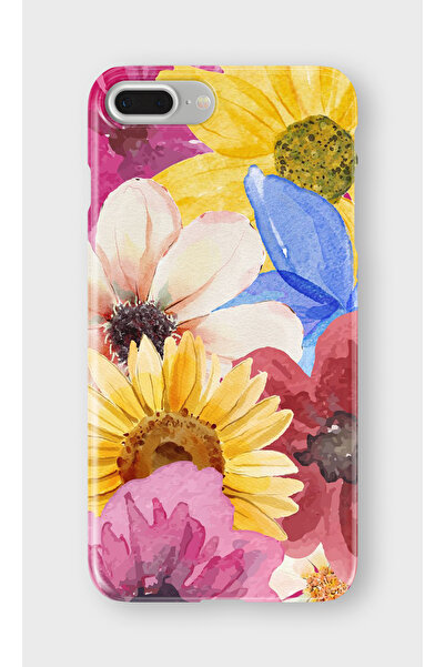 lelia حافظة هاتف شفافة مطبوعة متوافقة مع آيفون 7 بلس |   مجموعة فلورالوكس بوت...