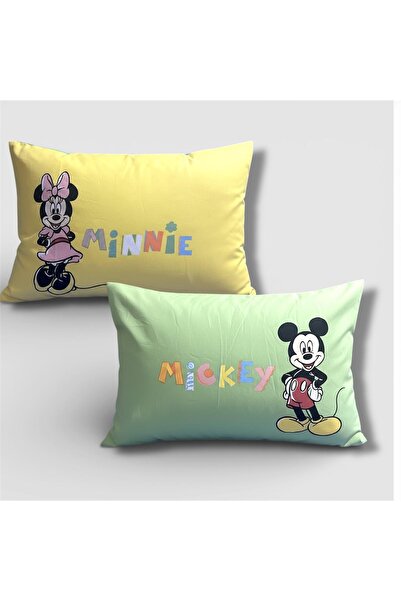 Taç Zorluteks Licensed Disney Mnnie & Mickey Patterned 100% Cotton Fabric 1 P...