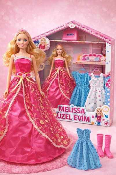 Fidan oyuncak Melissa Özel Evim – Moda Bebek Seti (Elbiseler ve Aksesuarlarla...