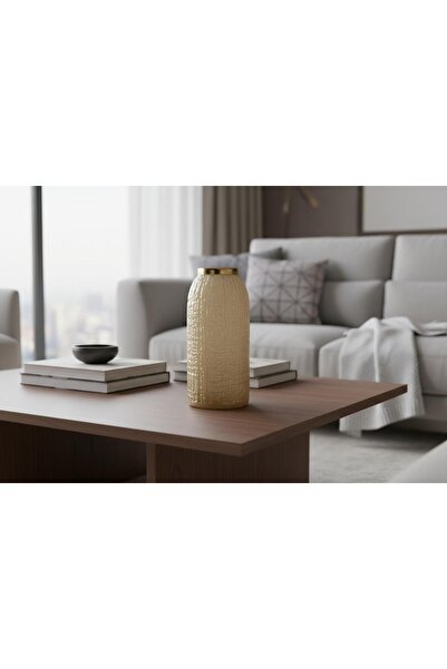 Bosso Model 3088 Dekoratif Cam Vazo 16X38 cm Modern Tasarım
