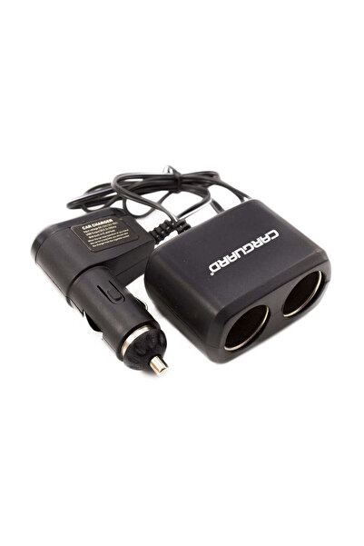 CarGuard Încărcător auto cu priză dublă și cablu + USB 1 A -