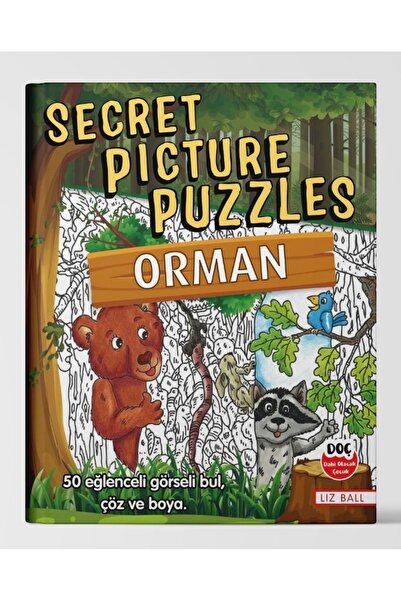 Dahi Olacak Çocuk Yayınları Secret Picture Puzzles - Forest