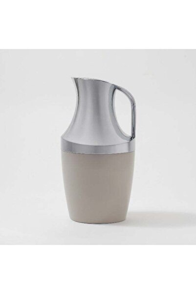 Generic ترمس دالاتي سعة 1 لتر مصنوع من الفولاذ المقاوم للصدأ باللون البيج