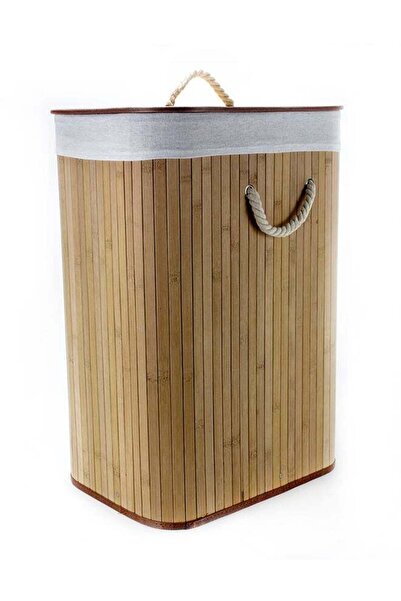 Generic Rectangular Foldable Laundry Basket Brown 40x30x60cm
