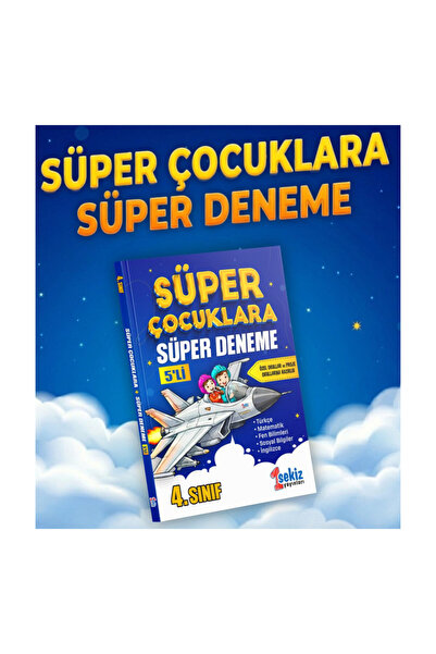 1sekiz Yayınları 4. Sınıf 5’lı Süper Çocuklar Süper Deneme Özel Okullar Sınav...