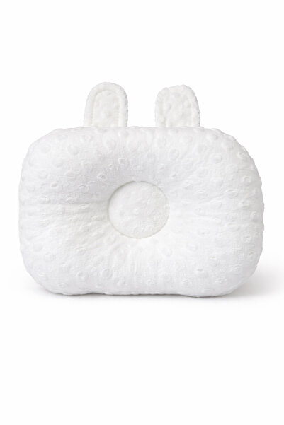 Jaju Baby Λευκό μαξιλάρι ρεβιθιού 0-12 μηνών για επίπεδη κεφαλή, μαξιλάρι δια...