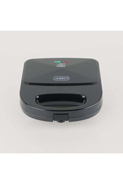 Generic Alberto polypropylene sandwich maker 2-slice die-casing plate black 700W