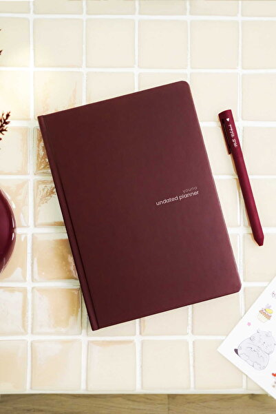 Matt Notebook Youna A5 Periodless Planner Agenda 15X21 cm - Vertical Design –...