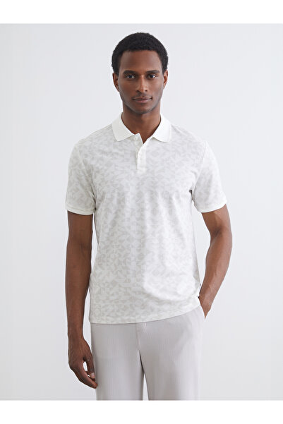 LC Waikiki Tricou polo bărbătesc din piqué cu model